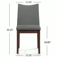 Elegant Set Of 2 Dining Chairs With Comfortable Upholstery And Modern Design For Home Or Office Use