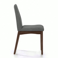Elegant Set Of 2 Dining Chairs With Comfortable Upholstery And Modern Design For Home Or Office Use