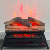 23 Inch Electric Fireplace Insert With 3D Log Set And Heater For Indoor Use
