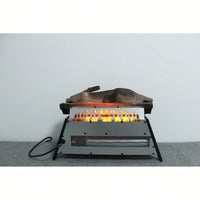 23 Inch Electric Fireplace Insert With 3D Log Set And Heater For Indoor Use