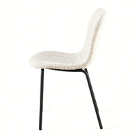 Set Of 4 Dark Grey Mid-Century Modern Faux Leather Dining Chairs For Kitchen And Dining Room
