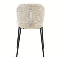 Set Of 4 Dark Grey Mid-Century Modern Faux Leather Dining Chairs For Kitchen And Dining Room