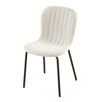 Set Of 4 Dark Grey Mid-Century Modern Faux Leather Dining Chairs For Kitchen And Dining Room