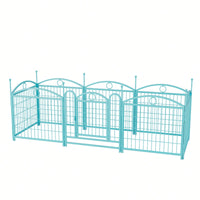 Indoor Outdoor 24 Inch 8 Panel Heavy Duty Metal Dog Playpen With Doors For Small Medium Large Dogs Foldable Pet Exercise Fence