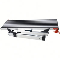 Heavy-Duty Aluminum Folding Work Bench And Stool Ladder With Non-Slip Surface 330lbs Capacity
