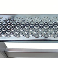 Heavy-Duty Aluminum Folding Work Bench And Stool Ladder With Non-Slip Surface 330lbs Capacity
