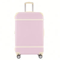 Light Pink 3-Piece Hardshell Luggage Set With TSA Lock Includes 20" 24" Spinner Suitcases And Cosmetic Case Lightweight Travel Gear