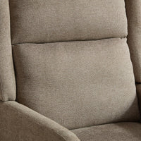 Beige High Back Upholstered Accent Chair For Living Room Bedroom Office Modern Club Armchair With Wood Legs
