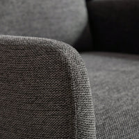 Beige High Back Upholstered Accent Chair For Living Room Bedroom Office Modern Club Armchair With Wood Legs