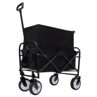 Heavy Duty Collapsible Beach Wagon Utility Cart For Camping Shopping Gardening Fishing Supports 225lbs All-Terrain Wheels