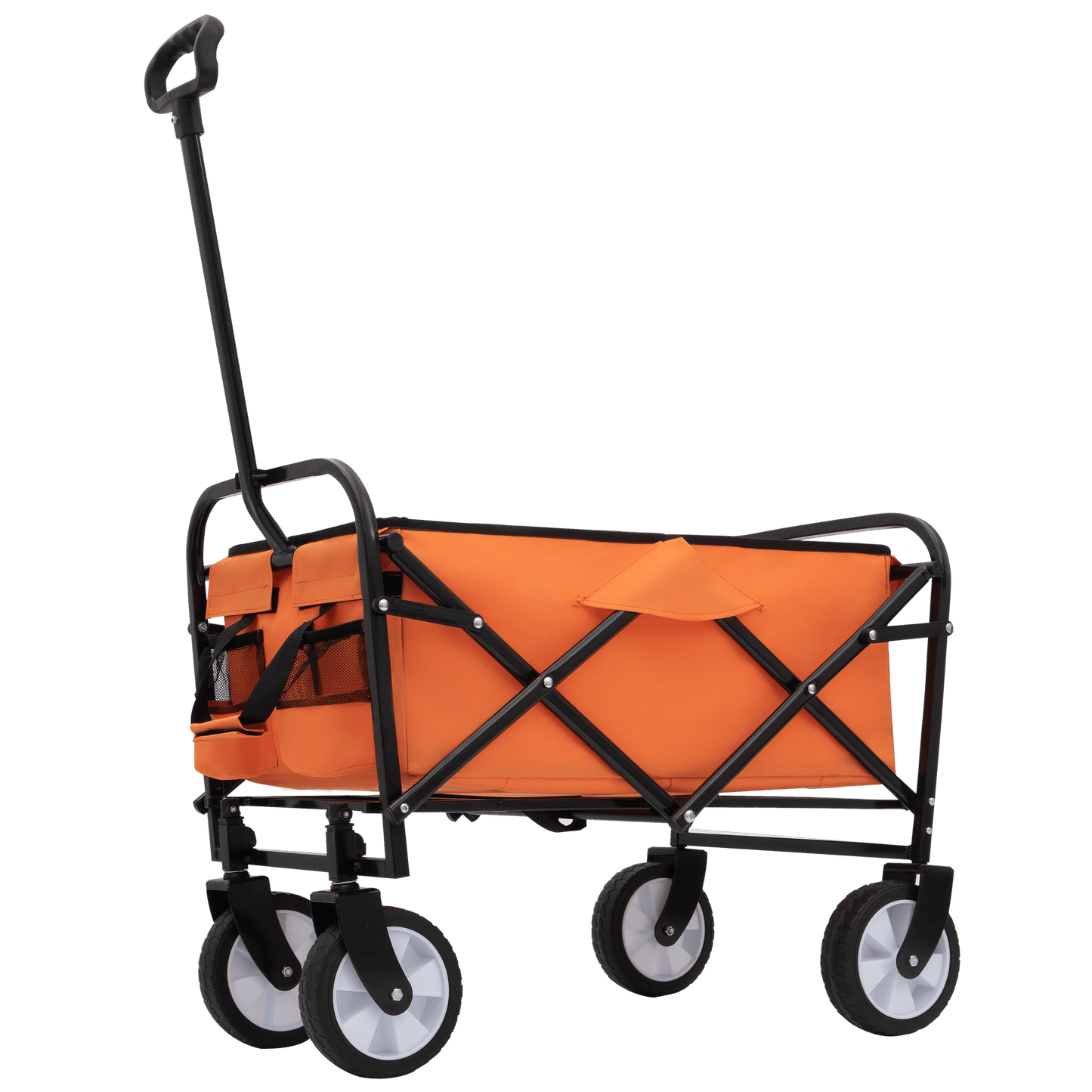 Heavy Duty Collapsible Beach Wagon Utility Cart For Camping Shopping Gardening Fishing Supports 225lbs All-Terrain Wheels