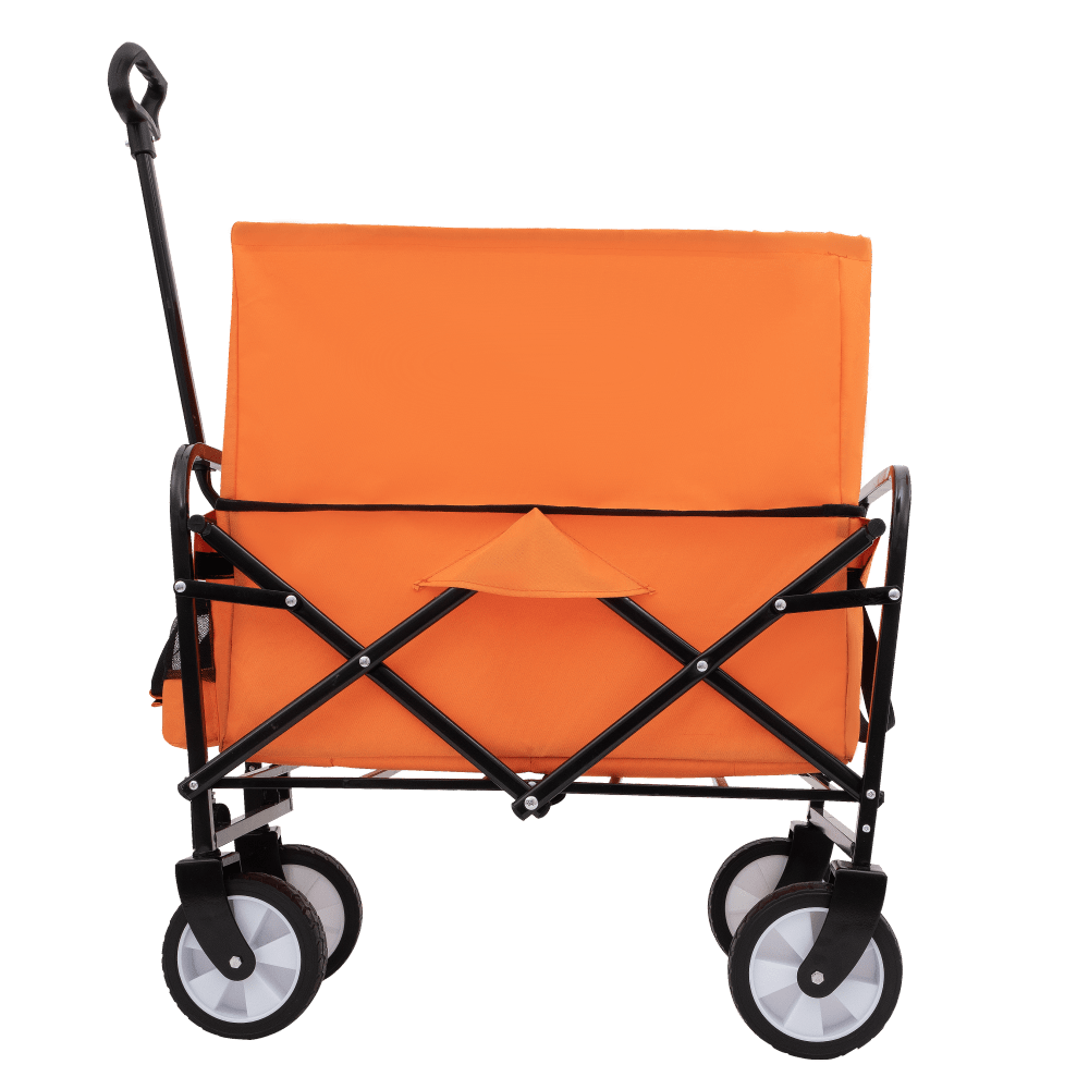 Heavy Duty Collapsible Beach Wagon Utility Cart For Camping Shopping Gardening Fishing Supports 225lbs All-Terrain Wheels