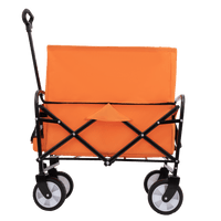 Heavy Duty Collapsible Beach Wagon Utility Cart For Camping Shopping Gardening Fishing Supports 225lbs All-Terrain Wheels