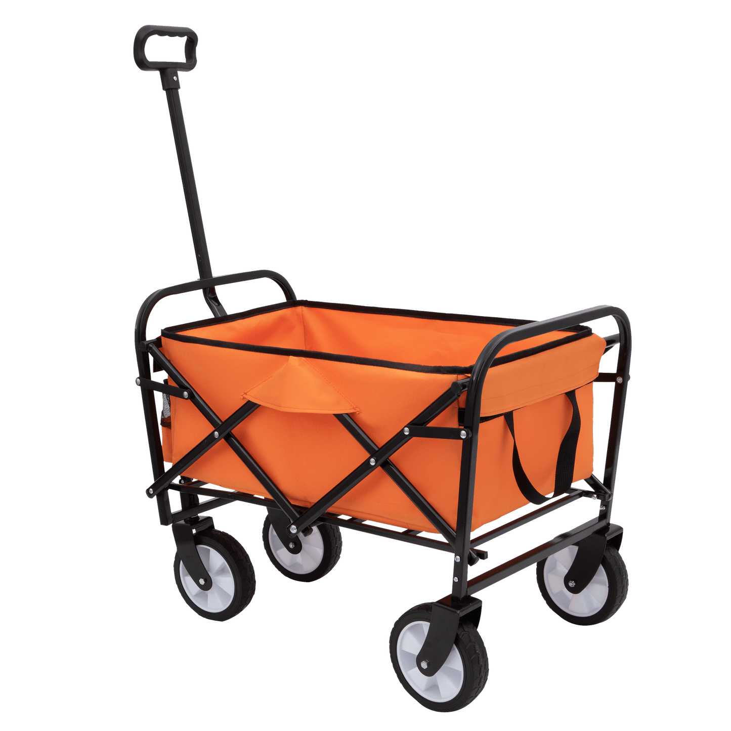 Heavy Duty Collapsible Beach Wagon Utility Cart For Camping Shopping Gardening Fishing Supports 225lbs All-Terrain Wheels