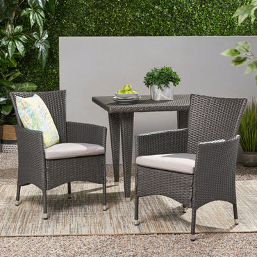 Set Of 2 Modern Dining Chairs Stylish Upholstered Seat With Wooden Legs For Home And Kitchen