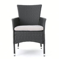 Set Of 2 Modern Dining Chairs Stylish Upholstered Seat With Wooden Legs For Home And Kitchen