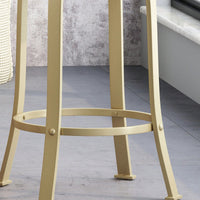 Set Of 2 Modern Counter Stools For Kitchen Island Or Bar Height Seating