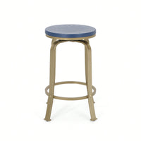 Set Of 2 Modern Counter Stools For Kitchen Island Or Bar Height Seating