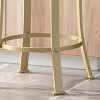 Set Of 2 Modern Counter Stools For Kitchen Island Or Bar Height Seating