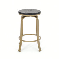 Set Of 2 Modern Counter Stools For Kitchen Island Or Bar Height Seating