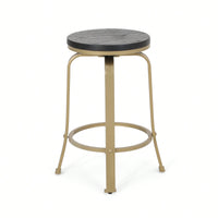 Set Of 2 Modern Counter Stools For Kitchen Island Or Bar Height Seating