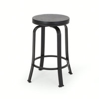 Set Of 2 Modern Counter Stools For Kitchen Island Or Bar Height Seating