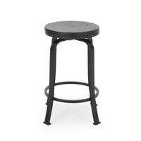 Set Of 2 Modern Counter Stools For Kitchen Island Or Bar Height Seating