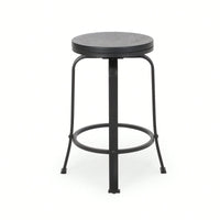 Set Of 2 Modern Counter Stools For Kitchen Island Or Bar Height Seating