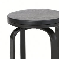 Set Of 2 Modern Counter Stools For Kitchen Island Or Bar Height Seating