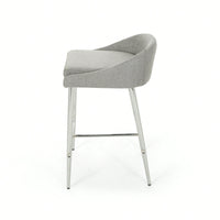 Set Of 2 Modern Counter Stools For Kitchen Island Or Bar Height Seating