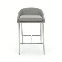 Set Of 2 Modern Counter Stools For Kitchen Island Or Bar Height Seating
