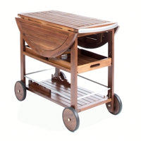 Elegant Mobile Bar Cart With Storage And Serving Tray For Home Entertaining