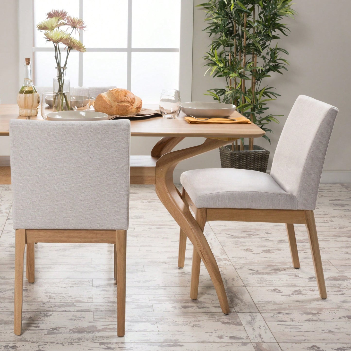 Elegant Set Of 2 Modern Dining Chairs For Stylish Home Decor
