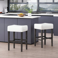 Set Of 2 Backless Counter Stools For Modern Kitchen And Dining Spaces