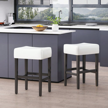 Set Of 2 Backless Counter Stools For Modern Kitchen And Dining Spaces