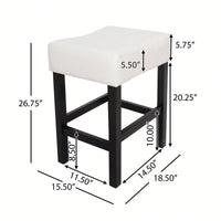 Set Of 2 Backless Counter Stools For Modern Kitchen And Dining Spaces