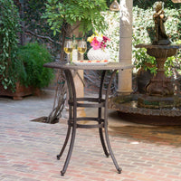 Stylish Cast Aluminium Bar Table For Outdoor And Indoor Use