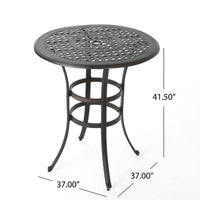 Stylish Cast Aluminium Bar Table For Outdoor And Indoor Use