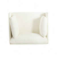 Stylish 39 Inch Upholstered Accent Chair With Plush Cushions And Elegant Armrests For Cozy Living Room Bedroom Or Office Lounge Seating