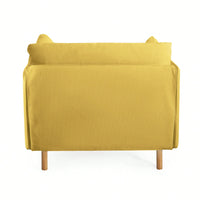 Stylish 39 Inch Upholstered Accent Chair With Plush Cushions And Elegant Armrests For Cozy Living Room Bedroom Or Office Lounge Seating