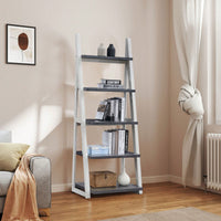 5-Tier Ladder Shelf Storage Rack For Living Room Home Office Kitchen Bedroom Apartment