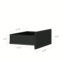 Elegant Black Sideboard Buffet Cabinet With Drawers And Wine Rack For Living Room Or Kitchen Dining Room Storage And Decor