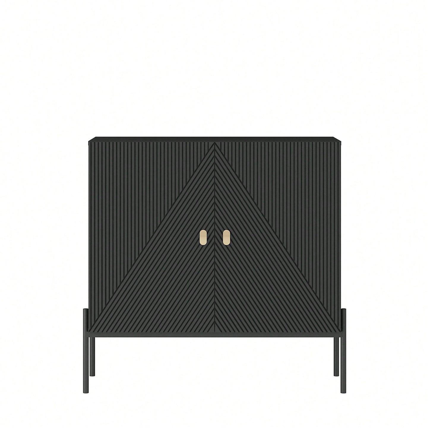 Elegant Black Sideboard Buffet Cabinet With Drawers And Wine Rack For Living Room Or Kitchen Dining Room Storage And Decor