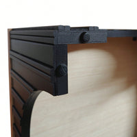 Rustic Solid Wood Coffee Table With Black Metal Base And Arch Legs For Living Room Office Or Lounge