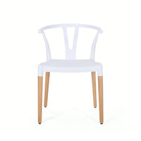 Set Of 2 Modern Plastic Dining Chairs For Home And Kitchen Use