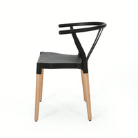 Set Of 2 Modern Plastic Dining Chairs For Home And Kitchen Use