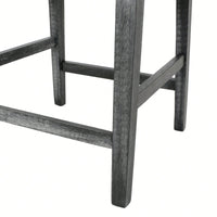 Upholstered 26 Inch Counter Stool For Kitchen Island And Bar Seating Charcoal Grey