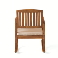Comfortable Rocking Chair With Soft Cushion For Relaxation And Style