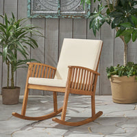 Comfortable Wooden Rocking Chair For Relaxation And Style
