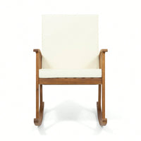Comfortable Wooden Rocking Chair For Relaxation And Style